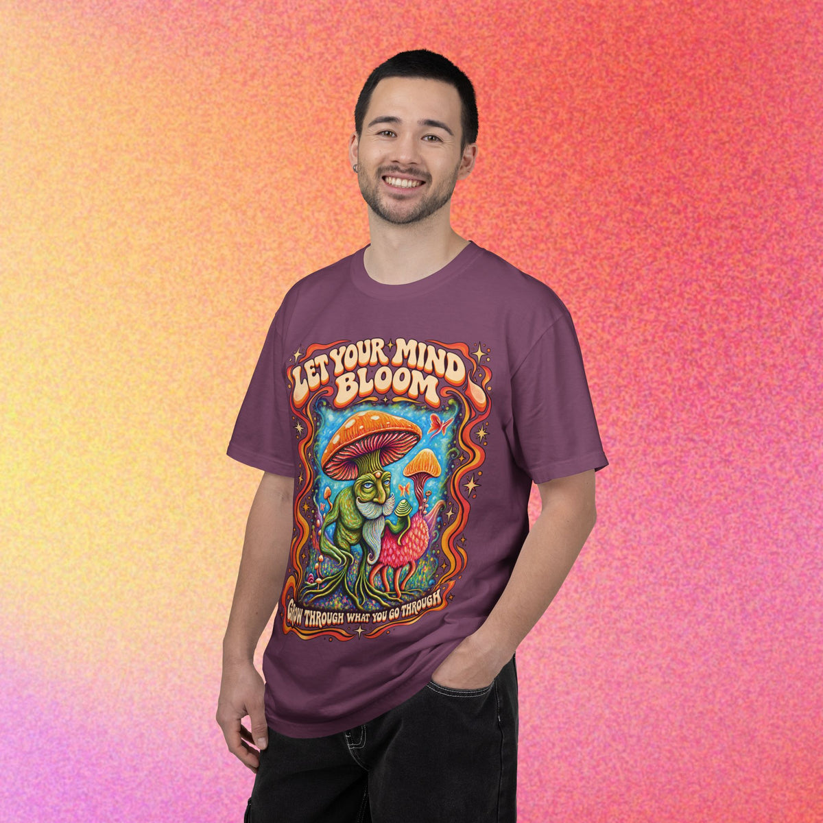 Let Your Mind Bloom | Retro Mushroom Graphic Tee