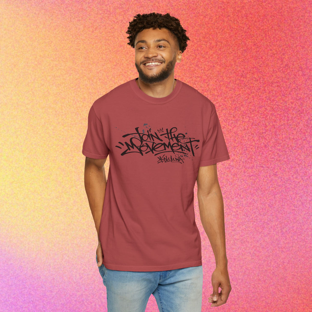Join The Movement Tee| Street Art Back Print | Graphic T-Shirt