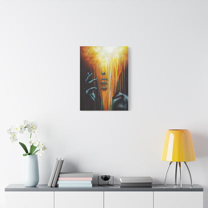 The Empath | Goth Painting Personality Type | Portrait on Matte Stretched Canvas