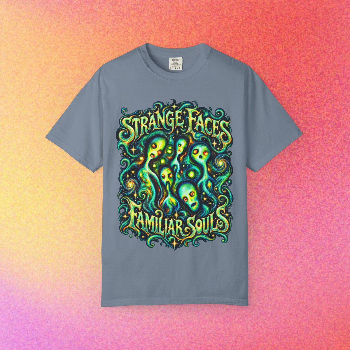 E.Tees | Expressionism Alien Faces Graphic Tee