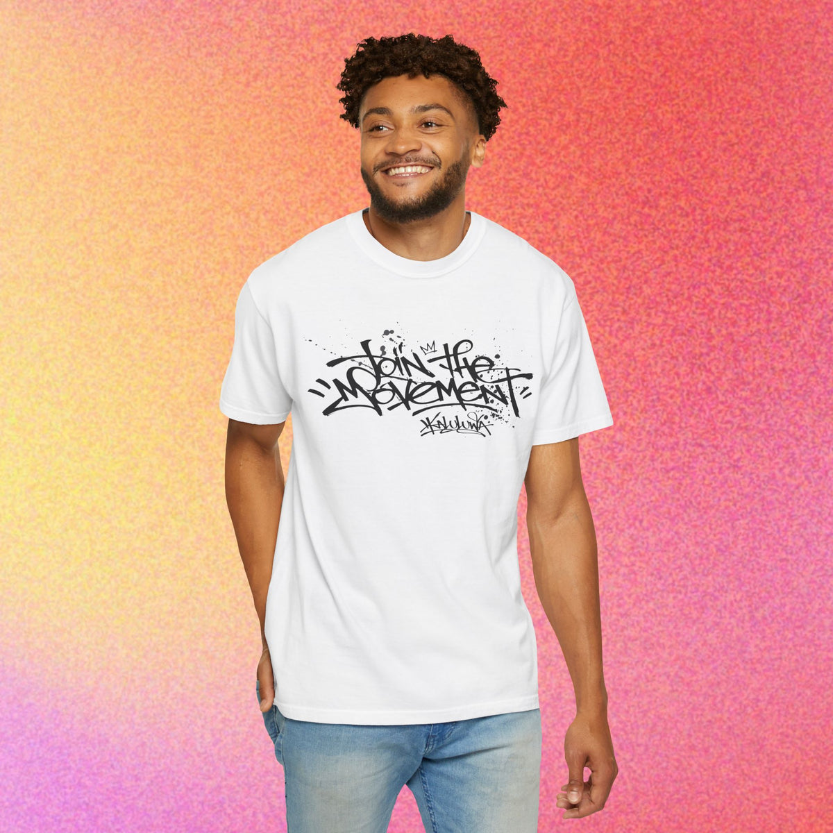 Join The Movement Tee| Street Art Back Print | Graphic T-Shirt