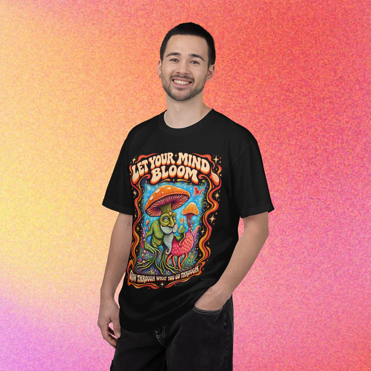 Let Your Mind Bloom | Retro Mushroom Graphic Tee