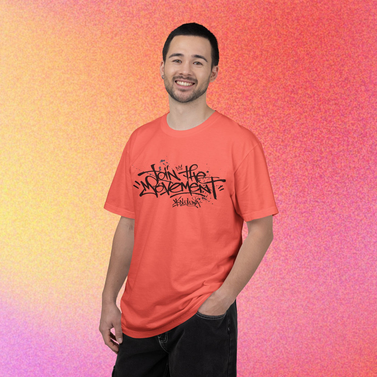 Join The Movement Tee| Street Art Back Print | Graphic T-Shirt