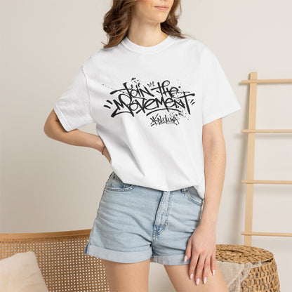 Join The Movement Tee| Street Art Back Print | Graphic T-Shirt