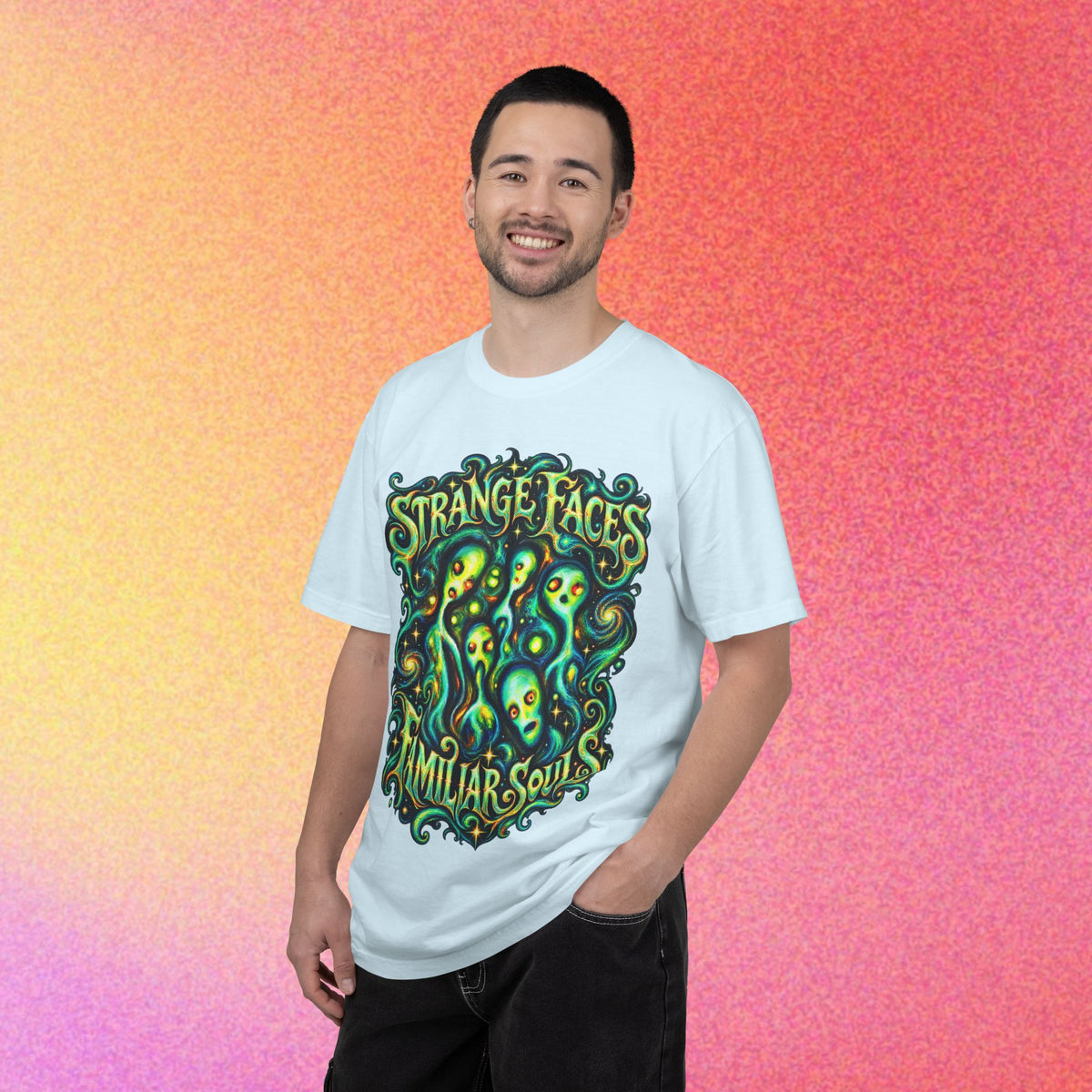 E.Tees | Expressionism Alien Faces Graphic Tee