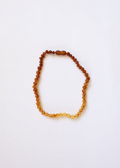 Raw Baltic Amber + Sunflower | Necklace |