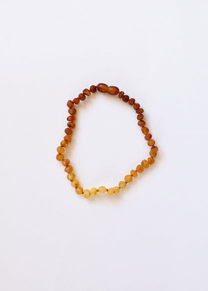 Raw Baltic Amber + Sunflower | Necklace |