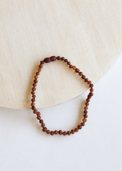 Raw Cognac Baltic Amber | Necklace