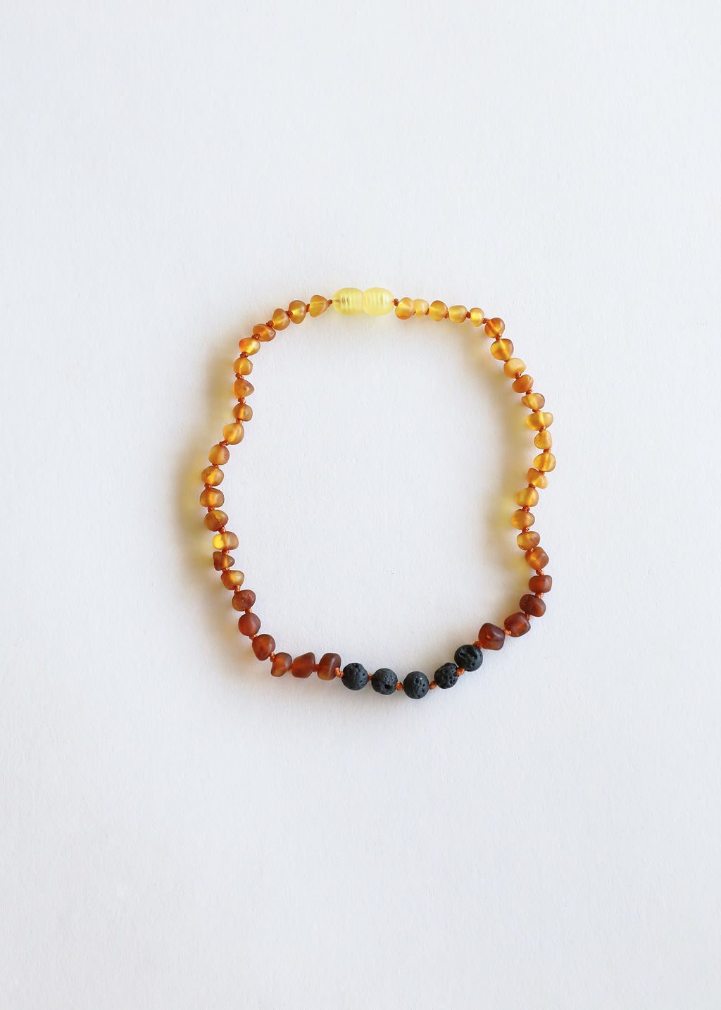 Raw Ombre Baltic Amber + Lava | Necklace