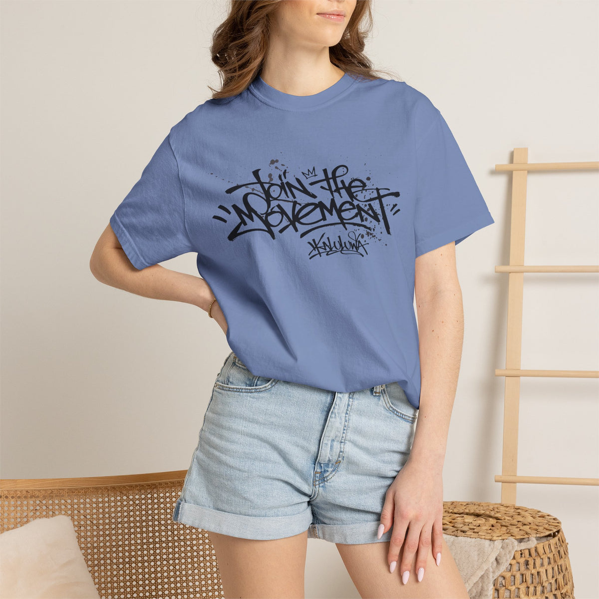 Join The Movement Tee| Street Art Back Print | Graphic T-Shirt