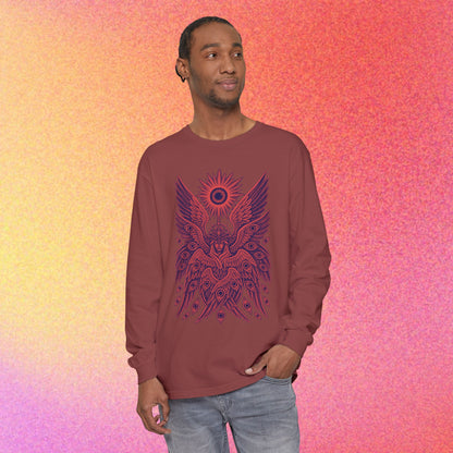 Seraphim | Biblical Angel Thorn Crown | Long Sleeve Graphic T-Shirt