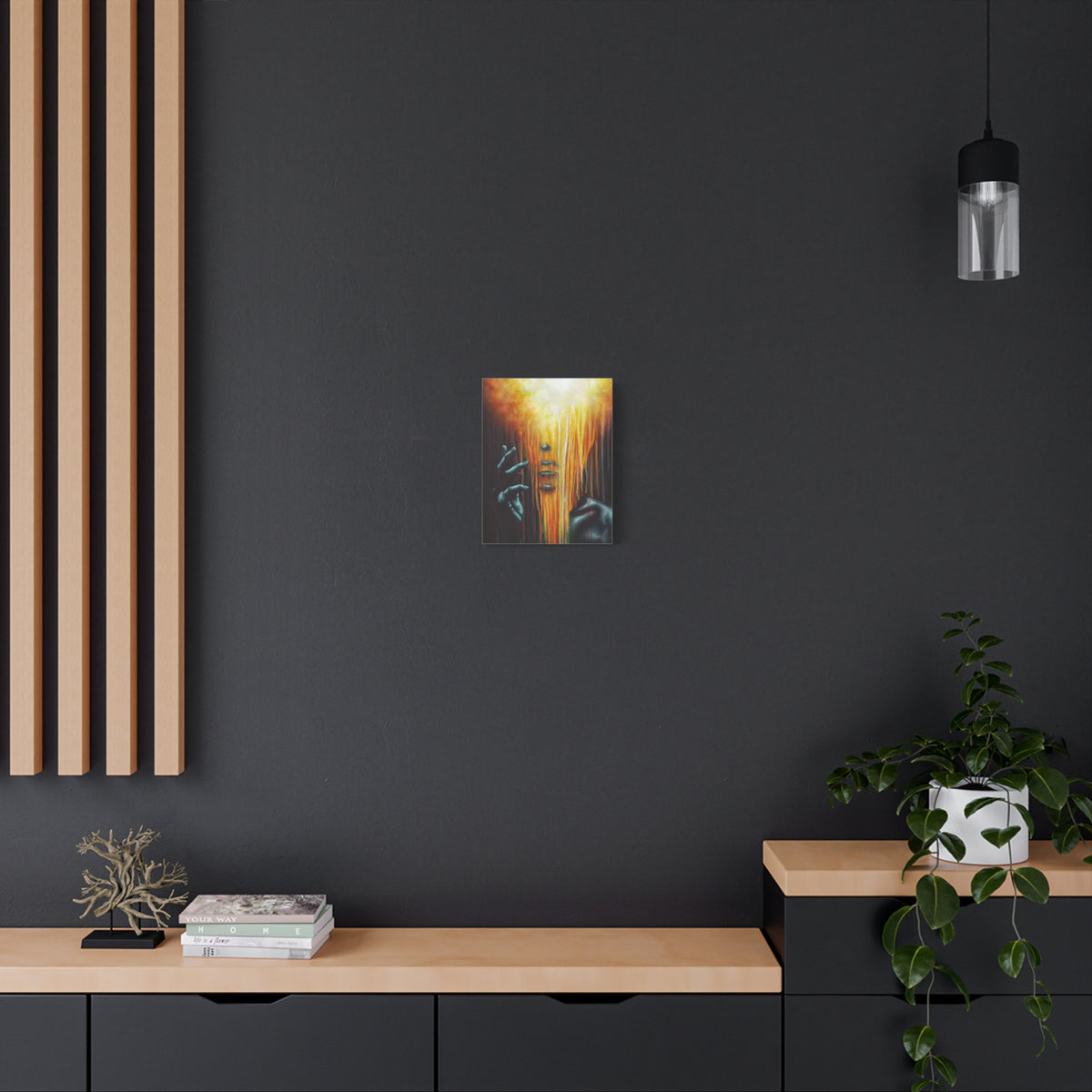 The Empath | Goth Painting Personality Type | Portrait on Matte Stretched Canvas