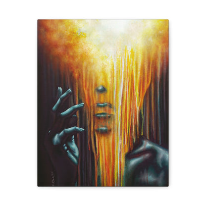 The Empath | Goth Painting Personality Type | Portrait on Matte Stretched Canvas