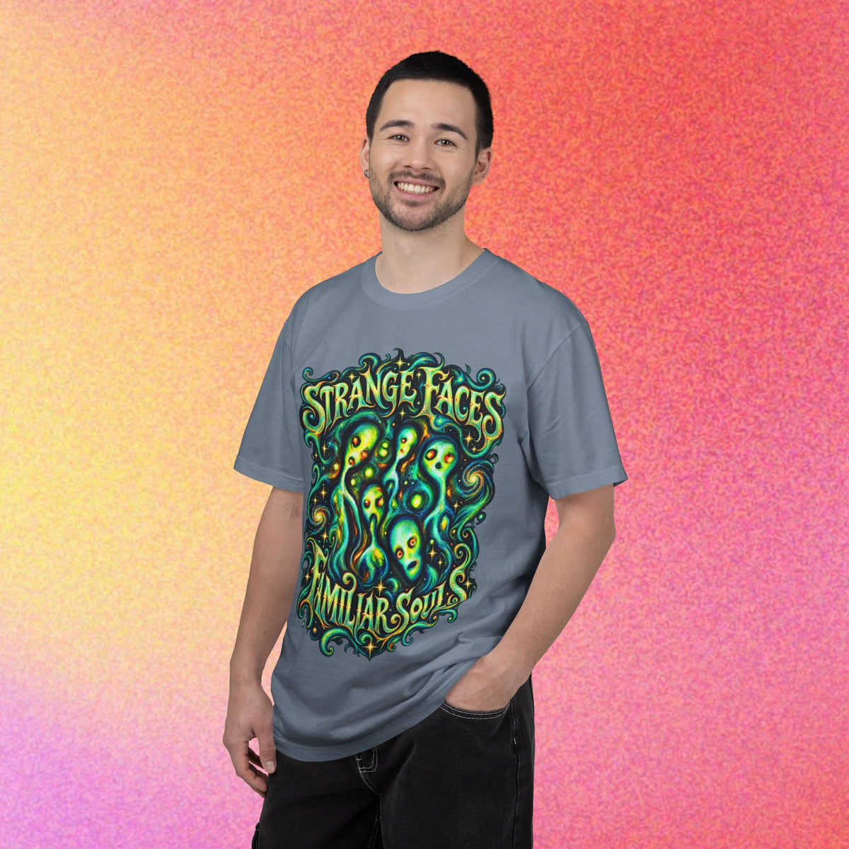 E.Tees | Expressionism Alien Faces Graphic Tee