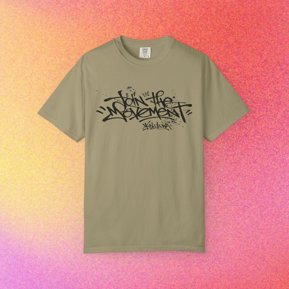Join The Movement Tee| Street Art Back Print | Graphic T-Shirt