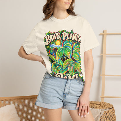 Peekabloom | Whimsical Hide & Seek Cat Graphic Tee