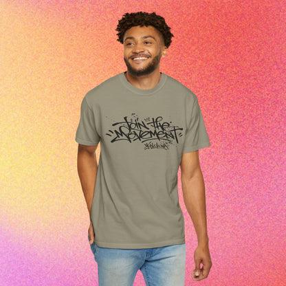 Join The Movement Tee| Street Art Back Print | Graphic T-Shirt