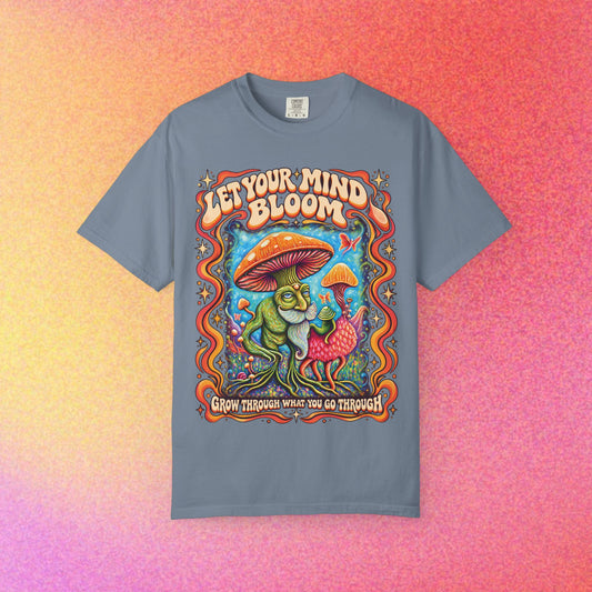 Let Your Mind Bloom | Retro Mushroom Graphic Tee