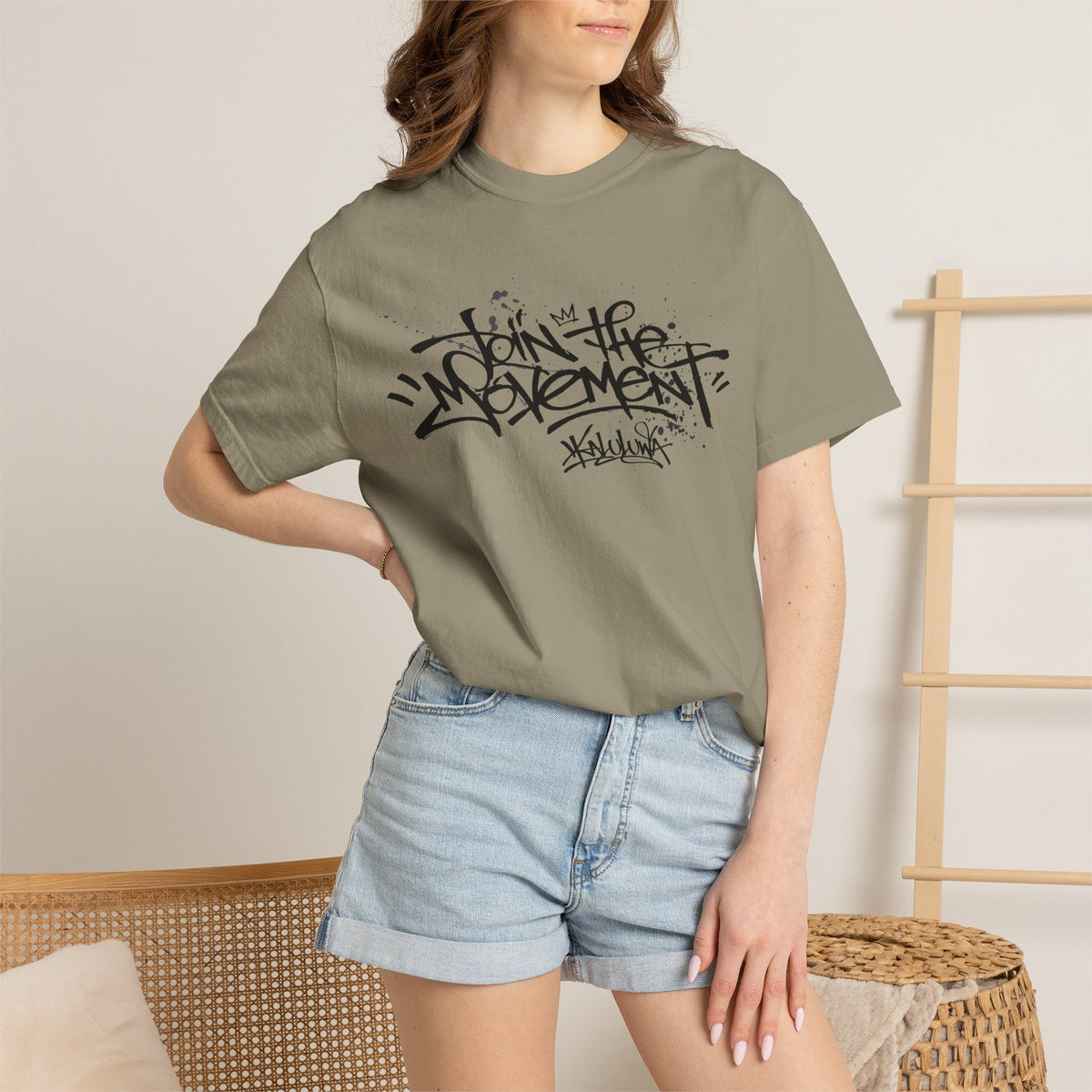 Join The Movement Tee| Street Art Back Print | Graphic T-Shirt