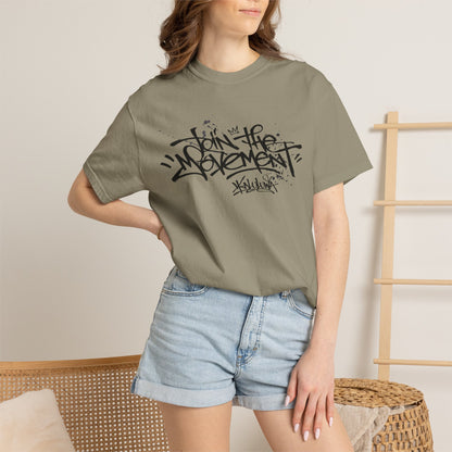 Join The Movement Tee| Street Art Back Print | Graphic T-Shirt