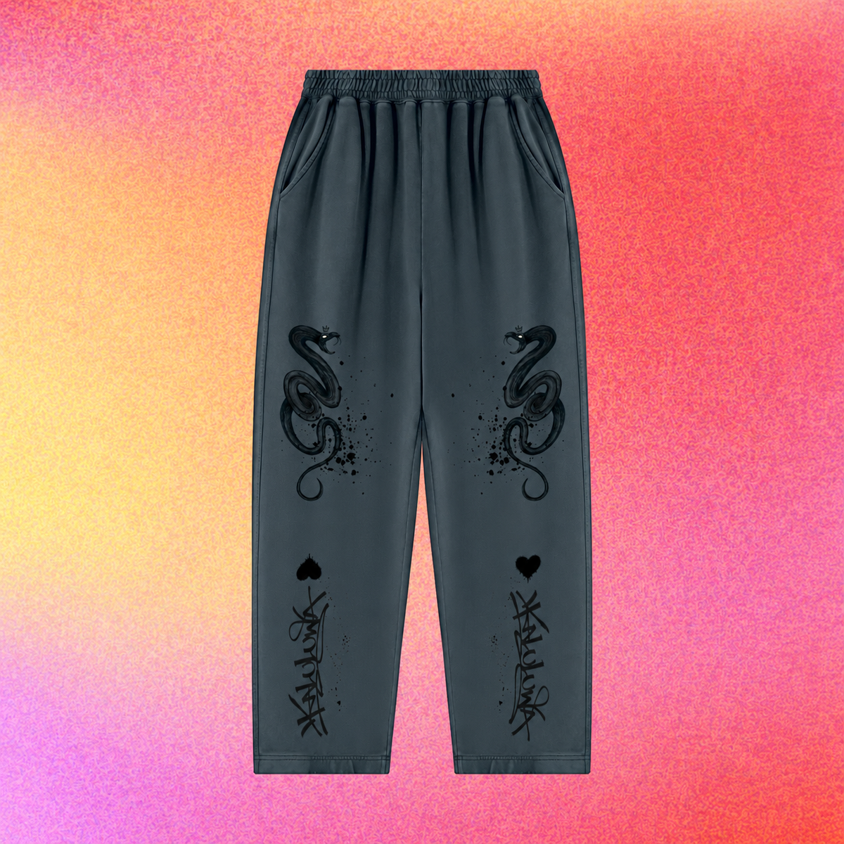 Serpent | Unisex Mineral Wash Balloon Sweatpants