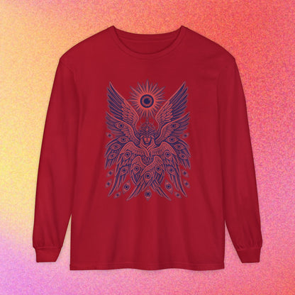 Seraphim | Biblical Angel Thorn Crown | Long Sleeve Graphic T-Shirt