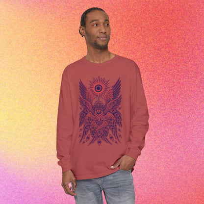 Seraphim | Biblical Angel Thorn Crown | Long Sleeve Graphic T-Shirt