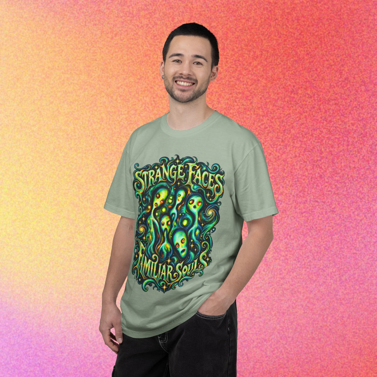 E.Tees | Expressionism Alien Faces Graphic Tee