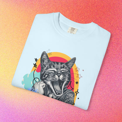 Living the Dream | Funny Tired Cat Graphic T-Shirt
