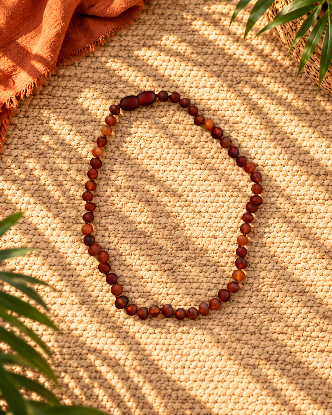 Raw Cognac Baltic Amber | Necklace