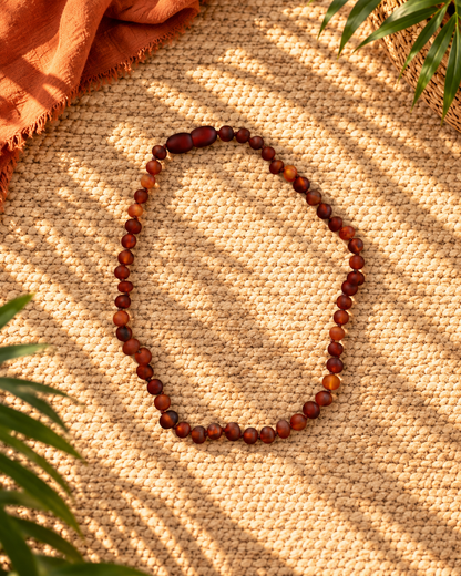 Raw Cognac Baltic Amber | Necklace