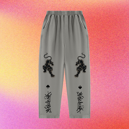 Panther | Unisex Mineral Wash Balloon Sweatpants