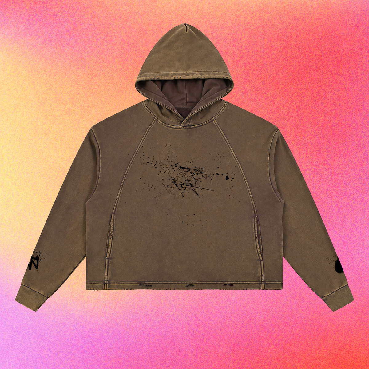 The Creator's Hoodie | Paint Splatter Vintage Washed Hoodie
